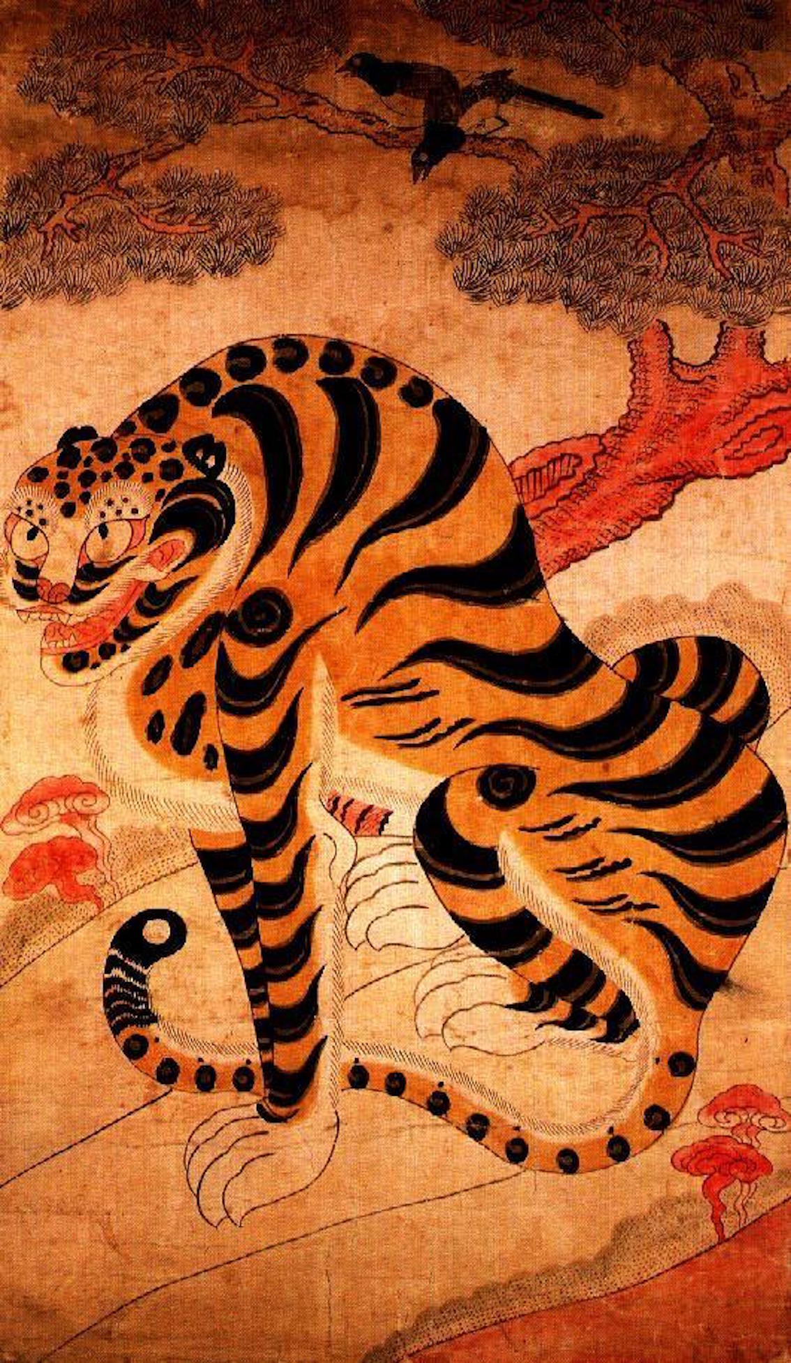 Тигр в древнем мире. Японская гравюра тигр. Ито Дзякутю тигр. Тигр китайская живопись. Тигр китайская гравюра.